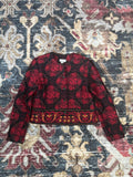 Red Quilted Statement Blazer