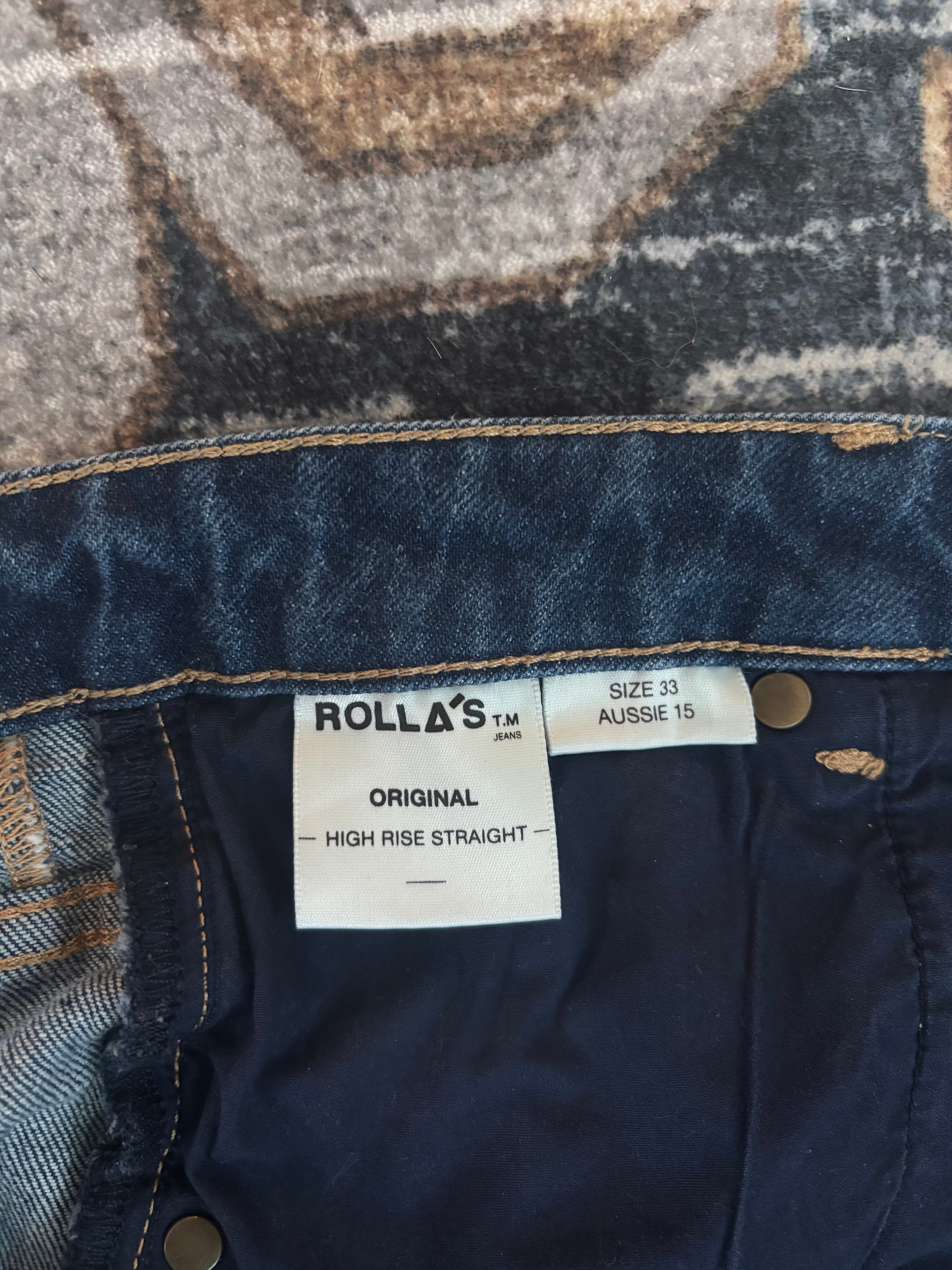Rolla's High Rise Straight Jeans