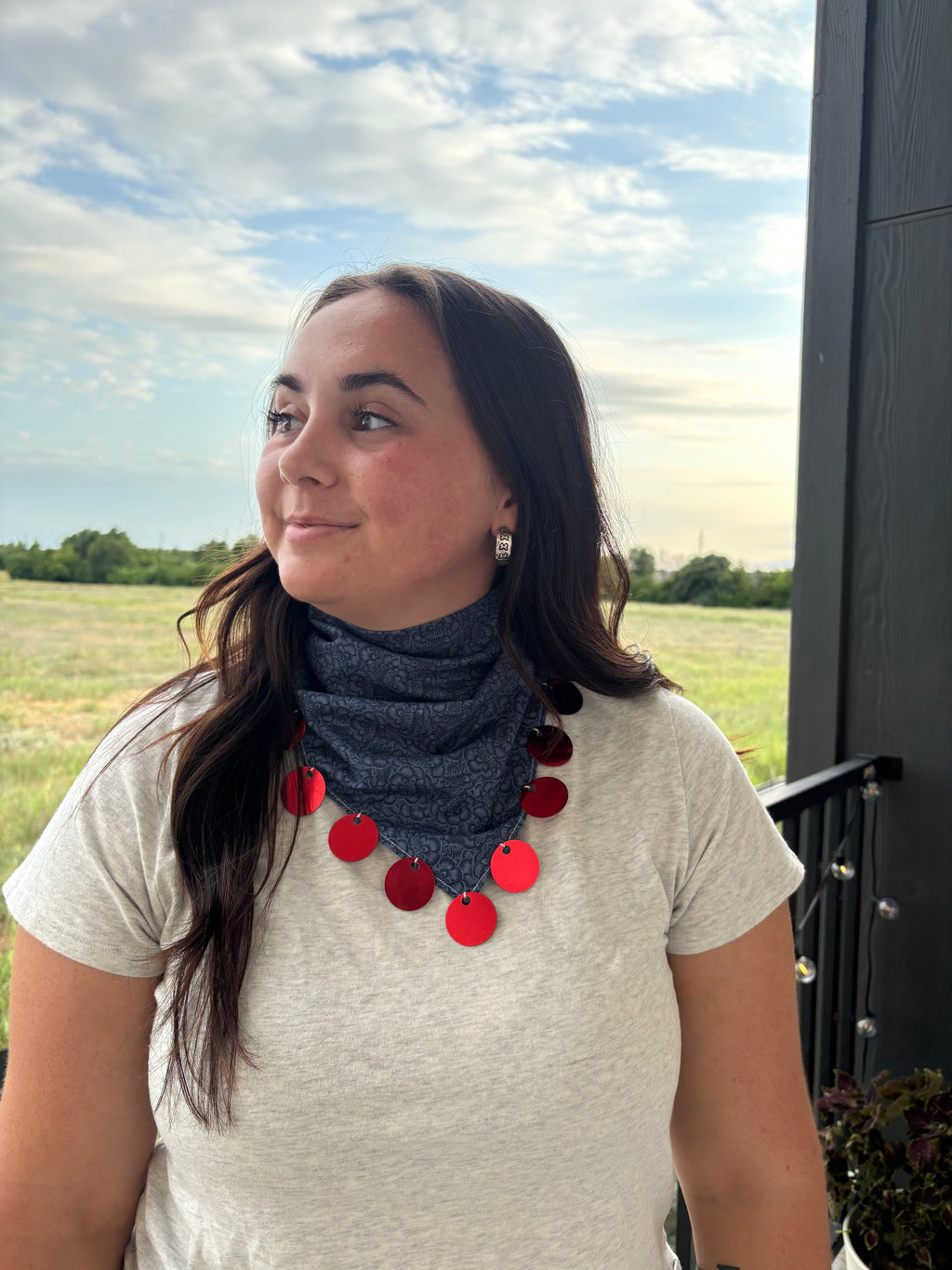 Patriotic Sequin Bandana