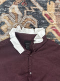 White and Red Revamped Button Down