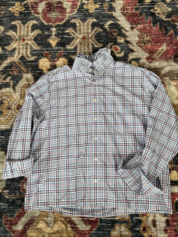 Pink and Blue Plaid Revamped Button Down