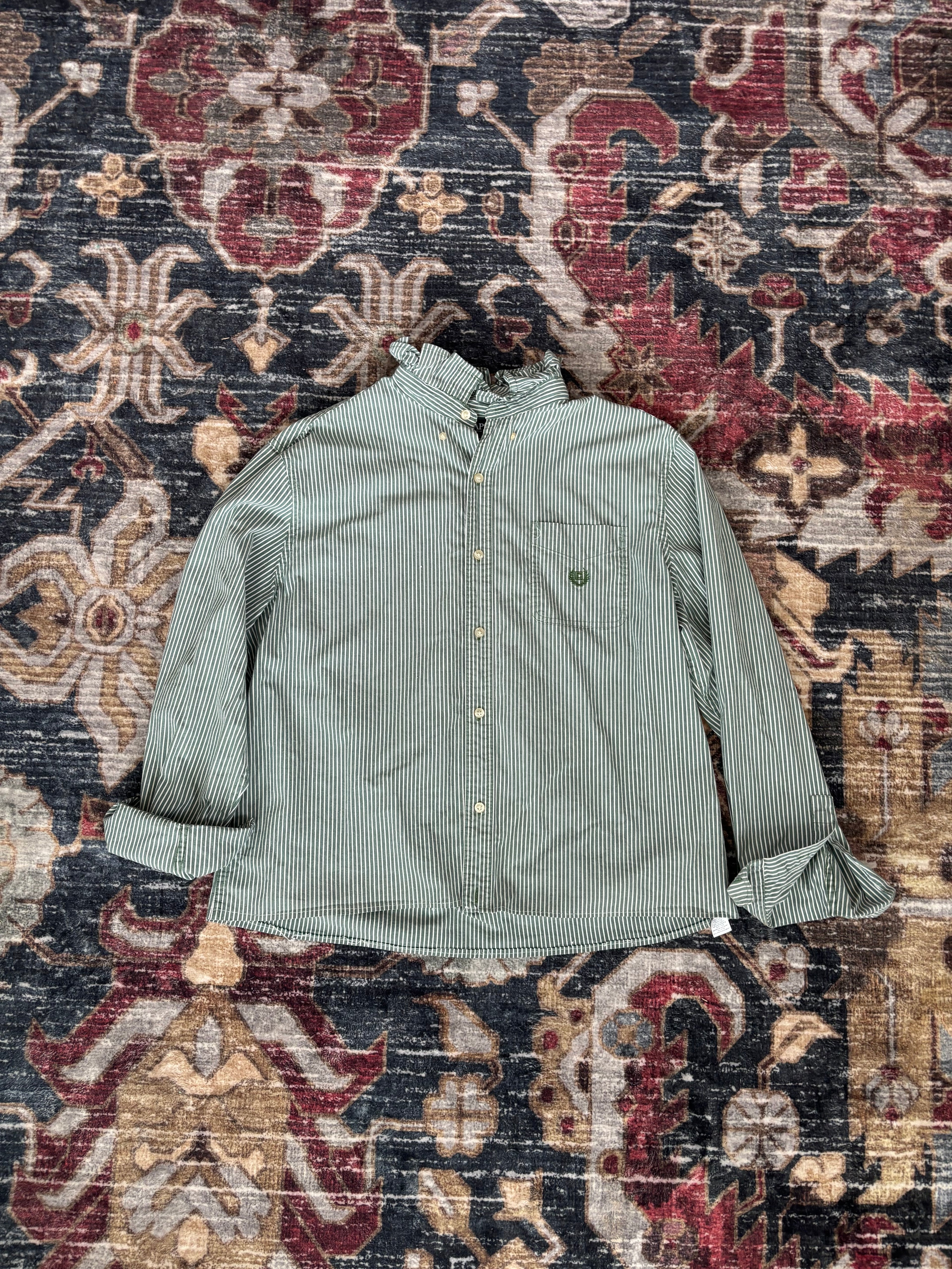 Chaps Green Revamped Button Down