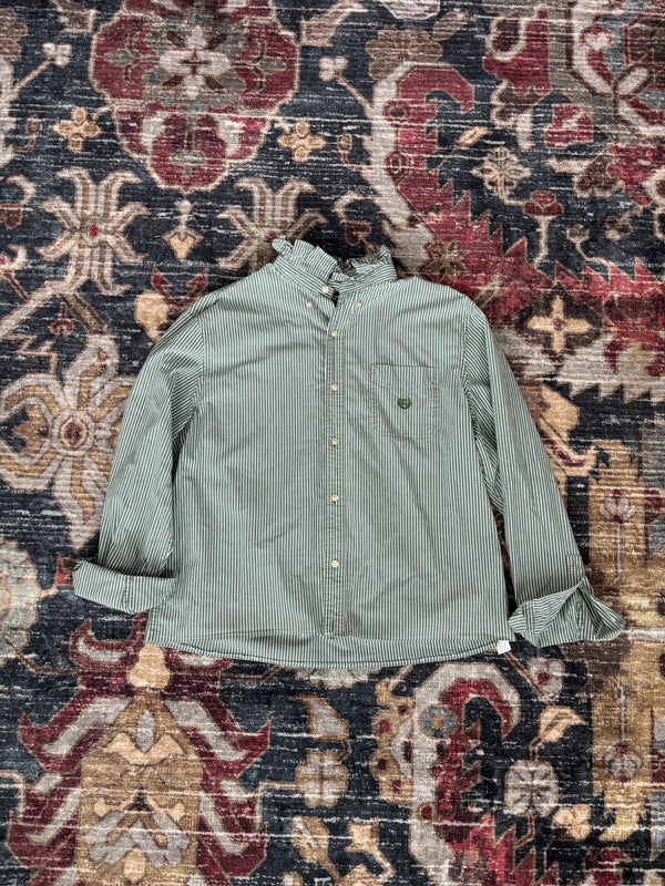 Chaps Green Revamped Button Down