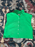 Green Revamped Button Down Tank